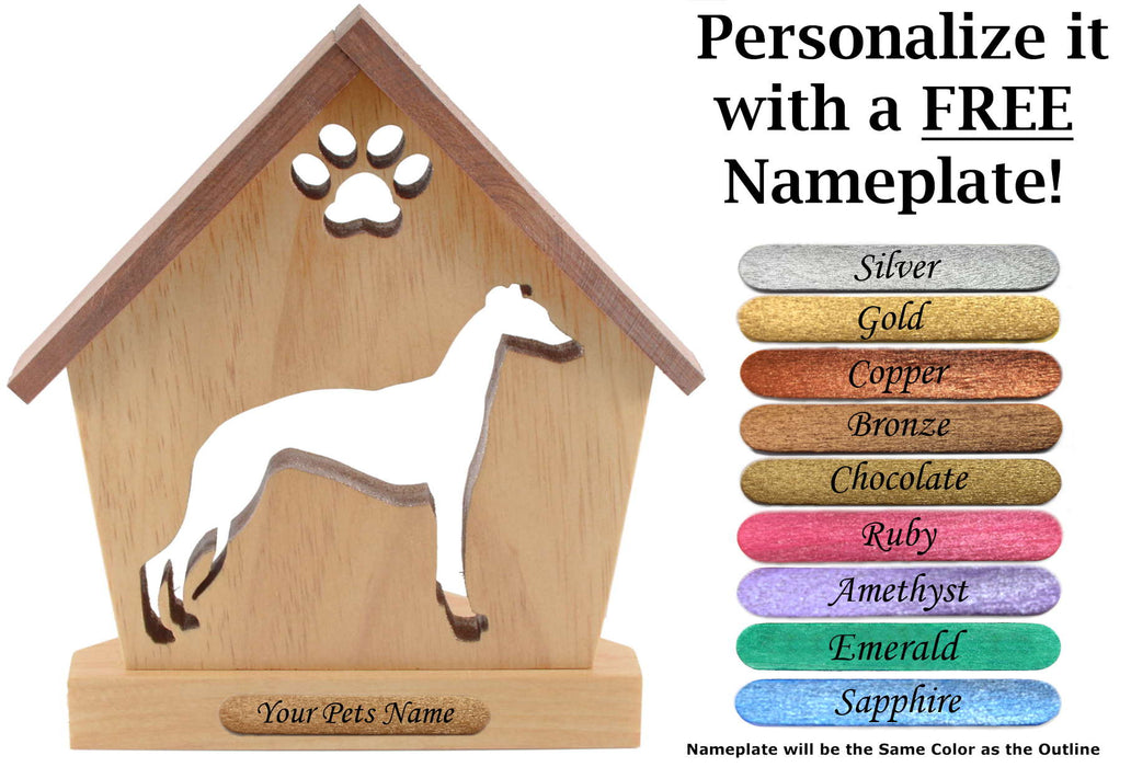 ITALIAN GREYHOUND Personalized Dog Memorial Gift | Doghouse LED Tealight - DogPound Creations