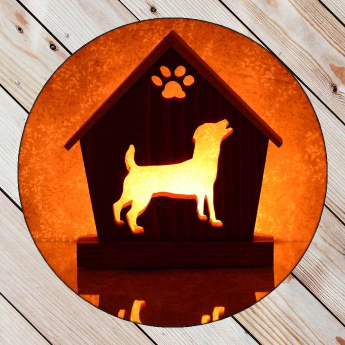JACK RUSSELL Personalized Dog Memorial Gift | Doghouse LED Tealight - DogPound Creations