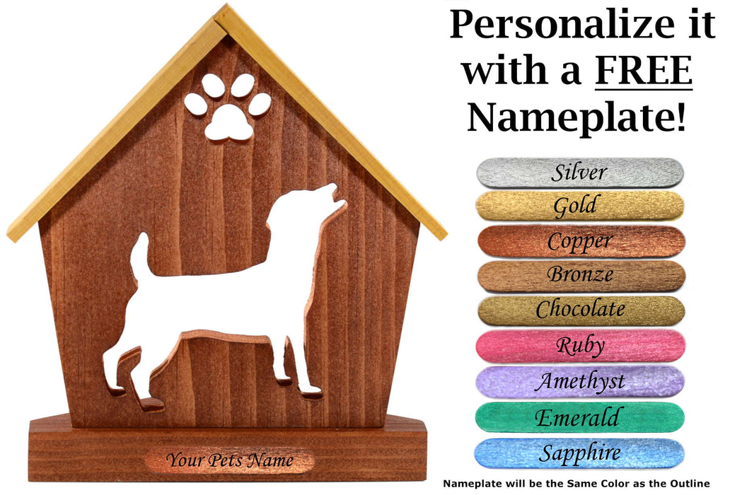 JACK RUSSELL Personalized Dog Memorial Gift | Doghouse LED Tealight - DogPound Creations