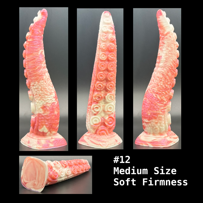 NSFW * Takuma - The Nanaimoteuthis Tentacle Dildo (Pre-Mades - Medium Size) * Body-Safe Platinum Cure Silicone