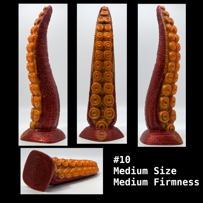 NSFW * Takuma - The Nanaimoteuthis Tentacle Dildo (Pre-Mades - Medium Size) * Body-Safe Platinum Cure Silicone