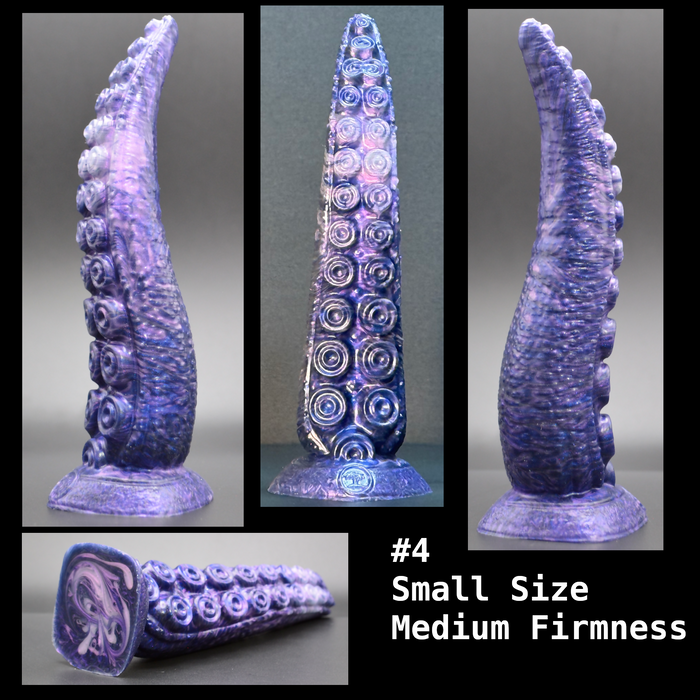 NSFW * Takuma - The Nanaimoteuthis Tentacle Dildo (Pre-Mades - Small Size) * Body-Safe Platinum Cure Silicone