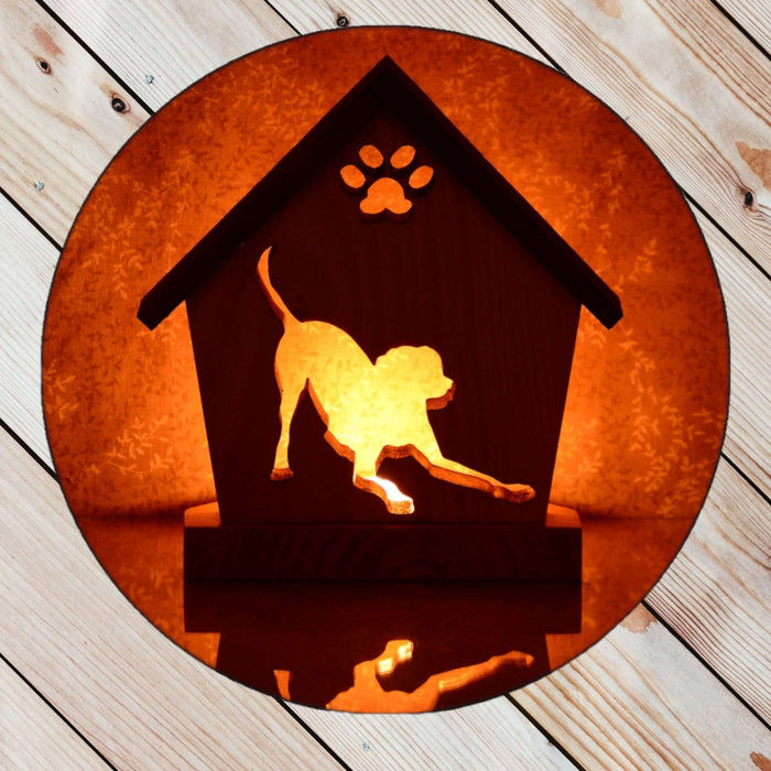 LABRADOR Personalized Dog Memorial Gift | Doghouse LED Tealight - DogPound Creations