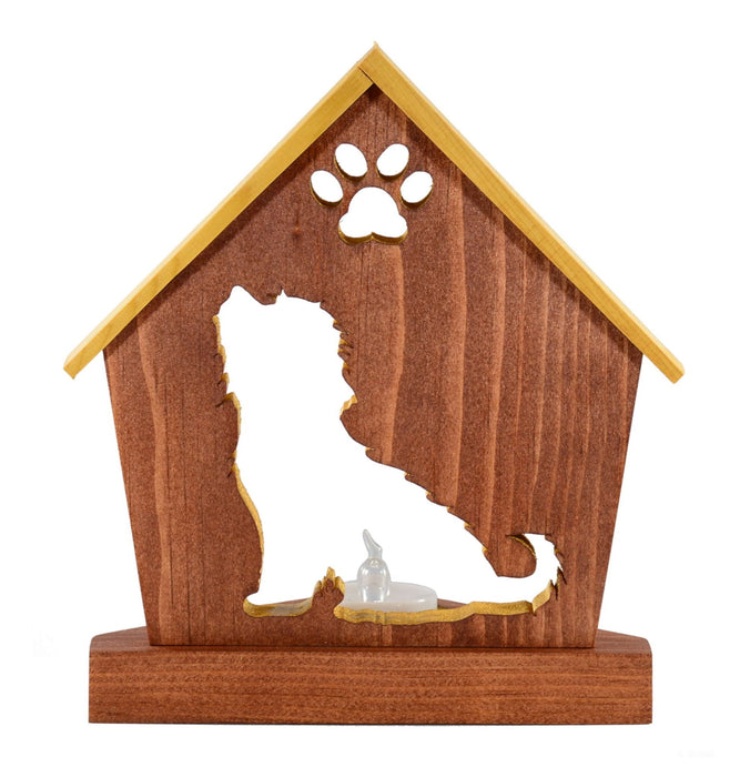 LHASA APSO Personalized Dog Memorial Gift | Doghouse LED Tealight - DogPound Creations