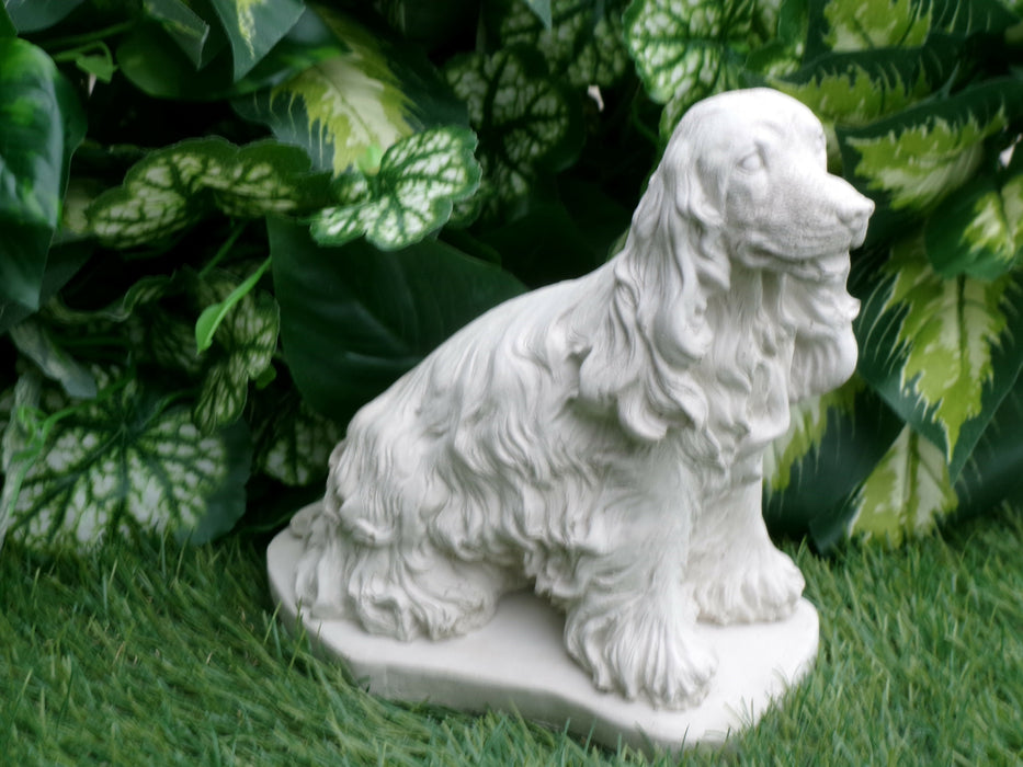 Springer Spaniel Concrete Statue 3.25 x 6.5x 7.5" high