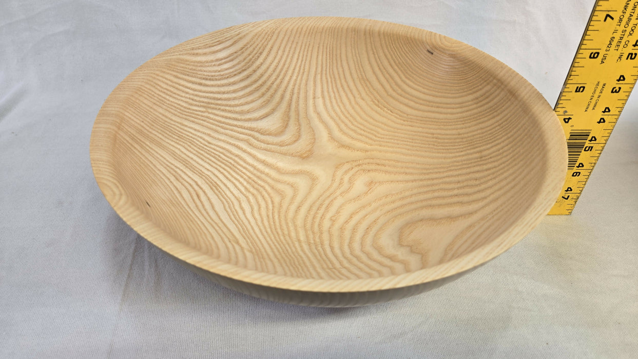 Ash Bowl 13-1/4" Hand Turned