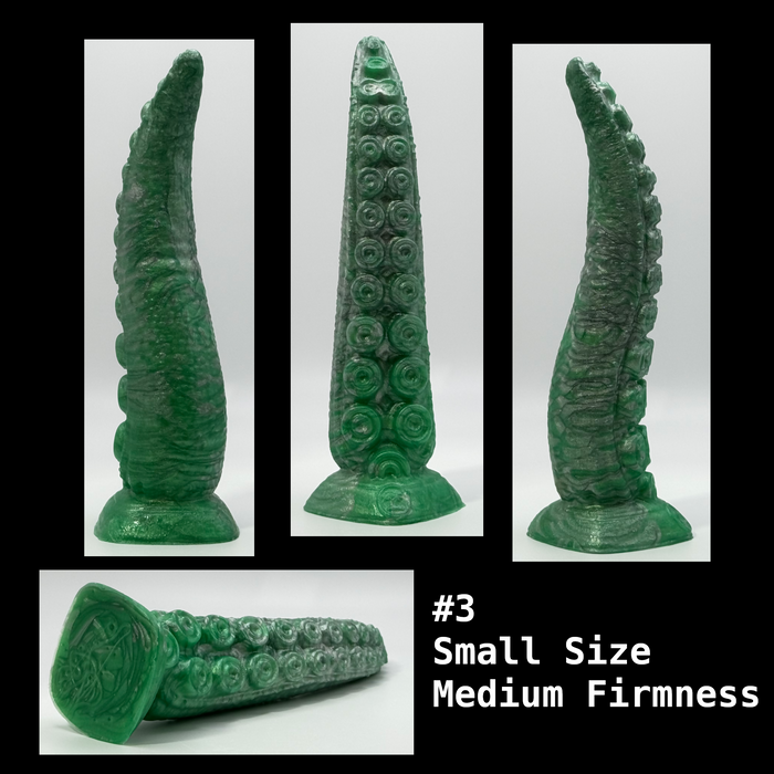 NSFW * Takuma - The Nanaimoteuthis Tentacle Dildo (Pre-Mades - Small Size) * Body-Safe Platinum Cure Silicone