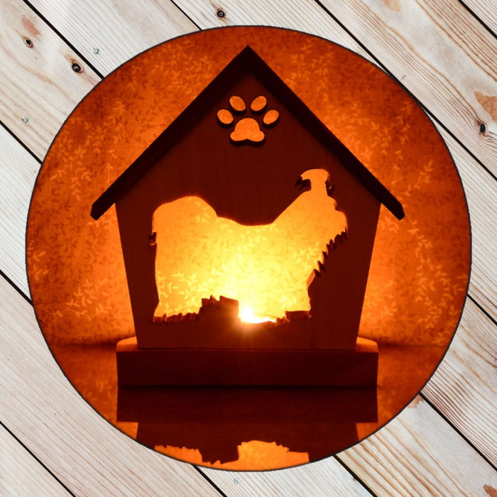 MALTESE Personalized Dog Memorial Gift | Doghouse LED Tealight - DogPound Creations
