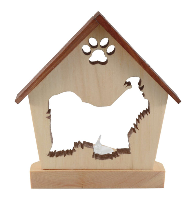 MALTESE Personalized Dog Memorial Gift | Doghouse LED Tealight - DogPound Creations