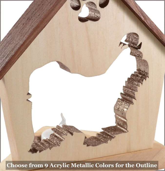 MALTESE Personalized Dog Memorial Gift | Doghouse LED Tealight - DogPound Creations