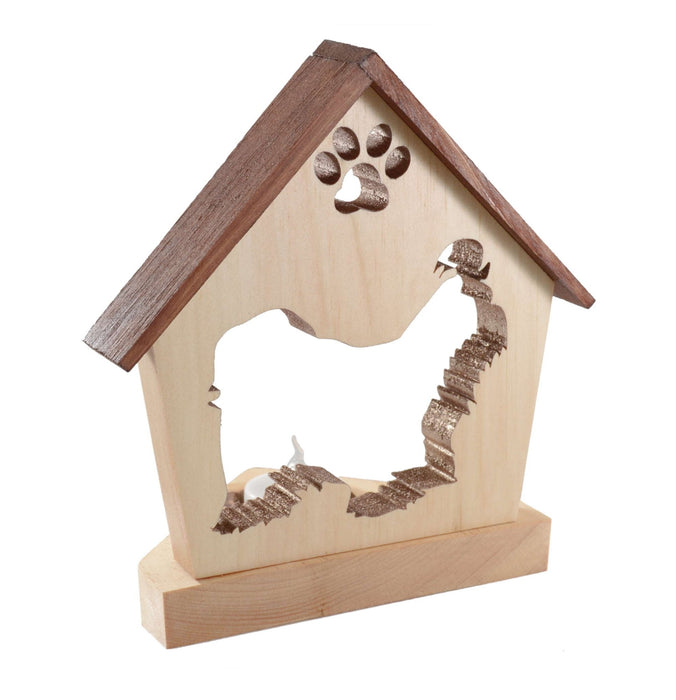 MALTESE Personalized Dog Memorial Gift | Doghouse LED Tealight - DogPound Creations