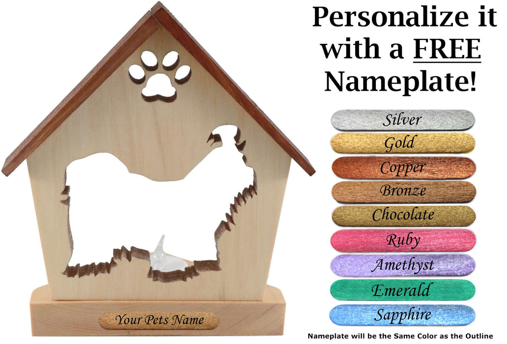 MALTESE Personalized Dog Memorial Gift | Doghouse LED Tealight - DogPound Creations