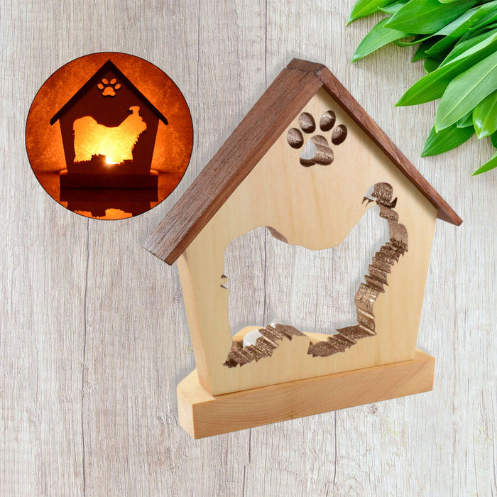MALTESE Personalized Dog Memorial Gift | Doghouse LED Tealight - DogPound Creations