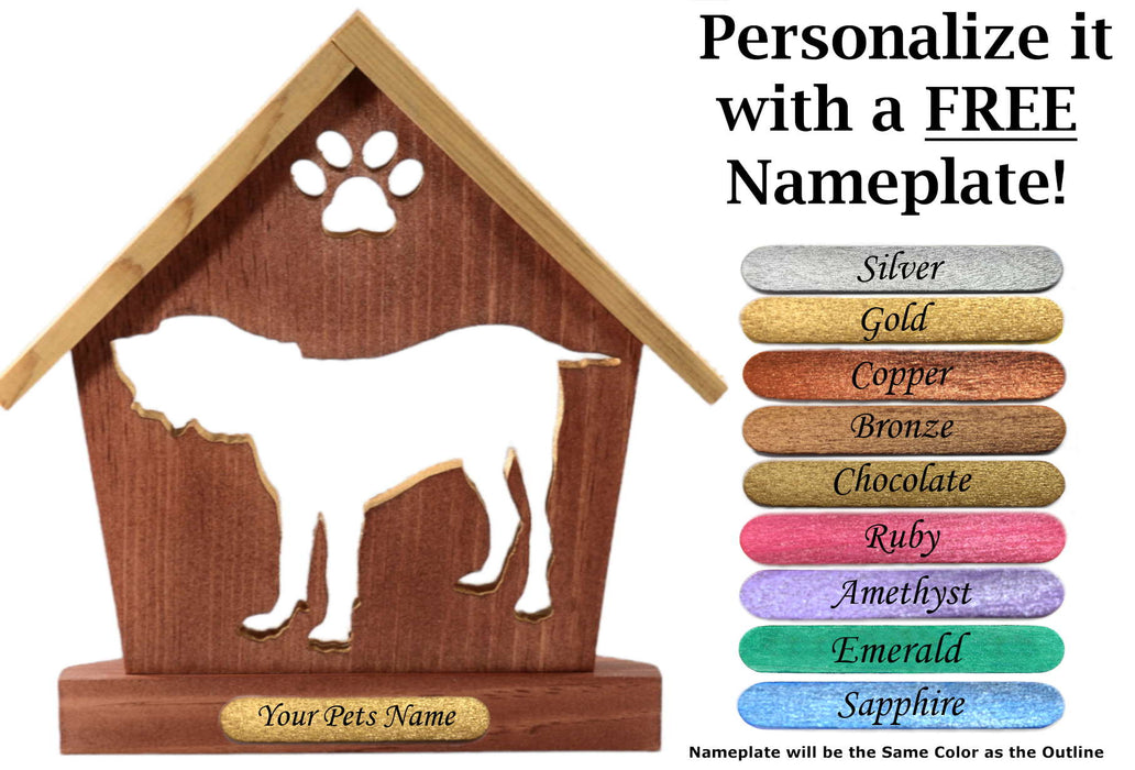 MASTIFF Personalized Dog Memorial Gift | Doghouse LED Tealight - DogPound Creations