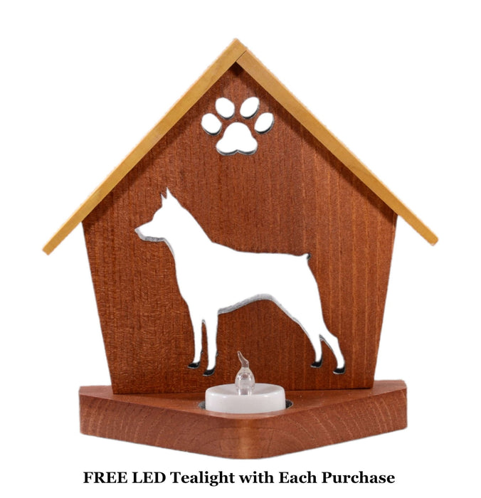 MIN PIN Personalized Dog Memorial Gift | Doghouse LED Tealight - DogPound Creations