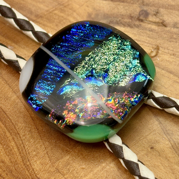 Fused Glass Bolo Tie