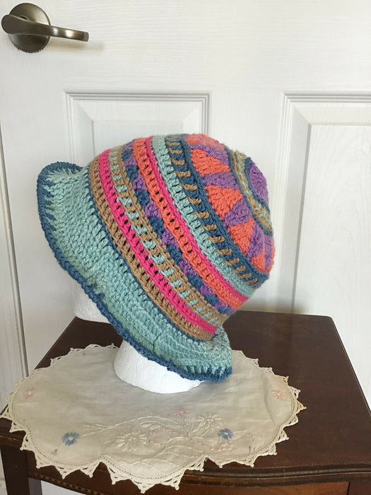 Soft Organic Cotton Crochet bucket hat