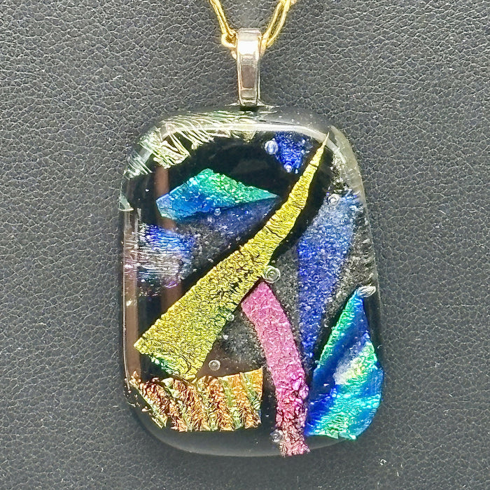Fused Dichroic Glass Pendent