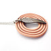 Necklace Cashmere Colored Circle Necklace with Angel Wing Charm - 18"