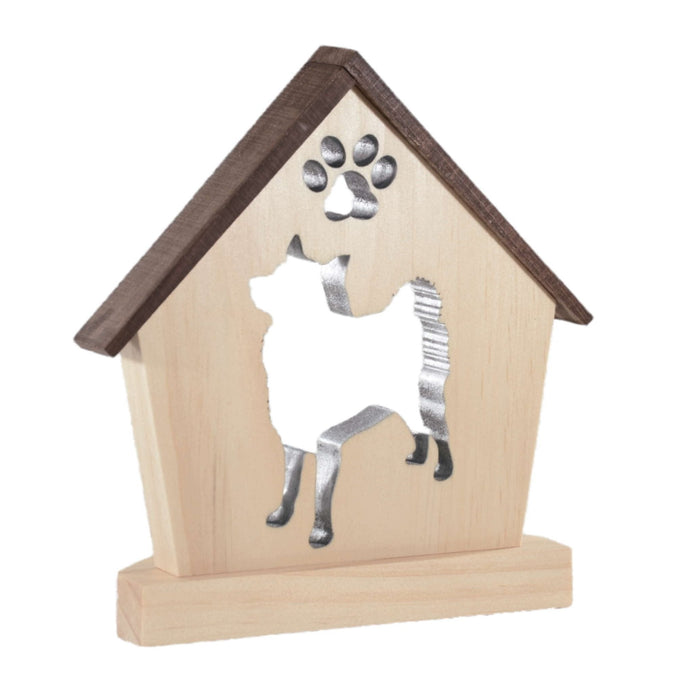 NORWEGIAN ELKHOUND Personalized Dog Memorial Gift | Doghouse LED Tealight - DogPound Creations