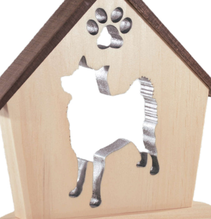 NORWEGIAN ELKHOUND Personalized Dog Memorial Gift | Doghouse LED Tealight - DogPound Creations
