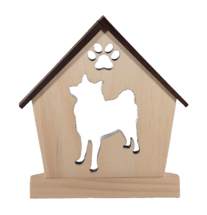NORWEGIAN ELKHOUND Personalized Dog Memorial Gift | Doghouse LED Tealight - DogPound Creations