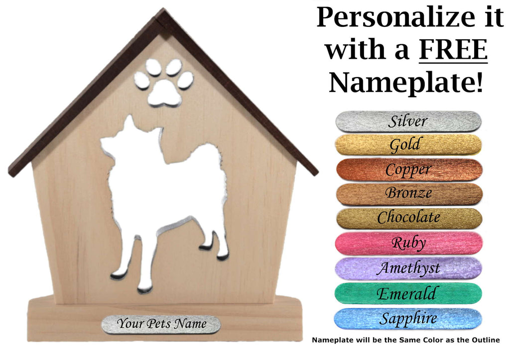 NORWEGIAN ELKHOUND Personalized Dog Memorial Gift | Doghouse LED Tealight - DogPound Creations