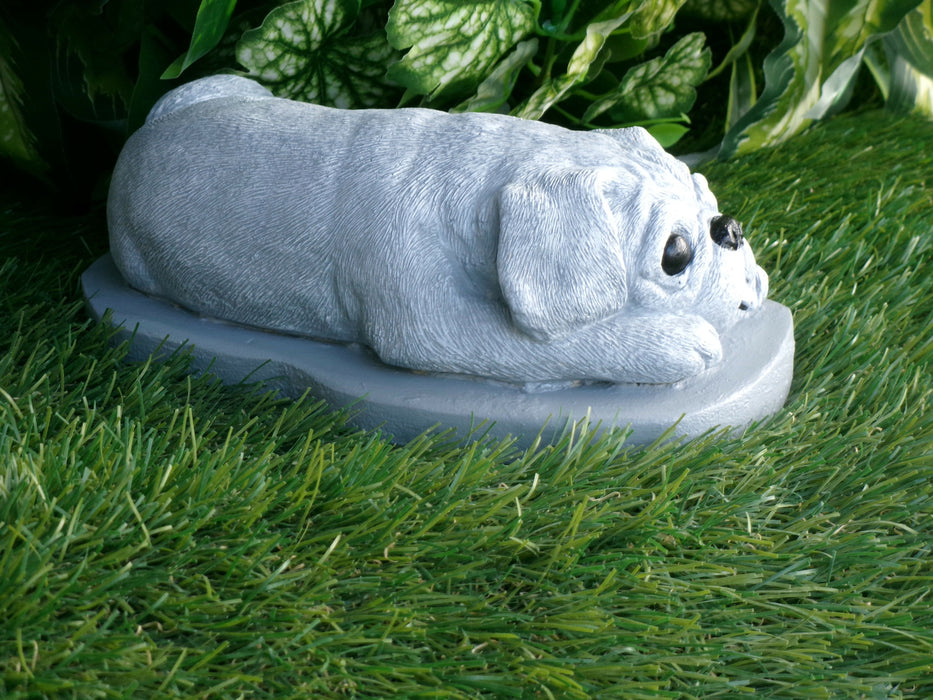 Pug Dog Concrete Statue 9x5x3" high