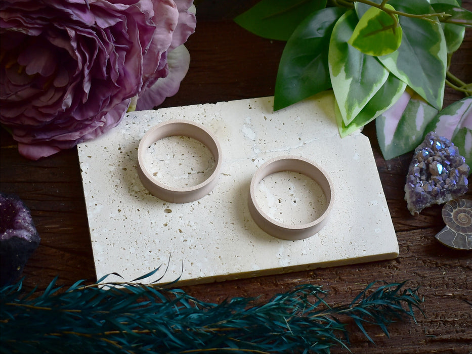 Ear Tunnels 10-100mm Army Beige | Pair | Ultra Light Thin-wall Ear Plugs | Gauge Earrings | Gauged Plugs