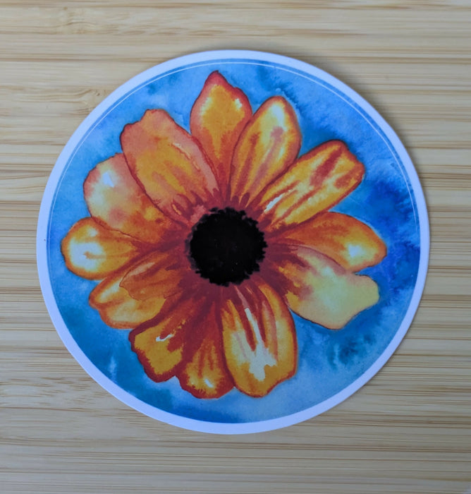 Watercolor Flower Sticker