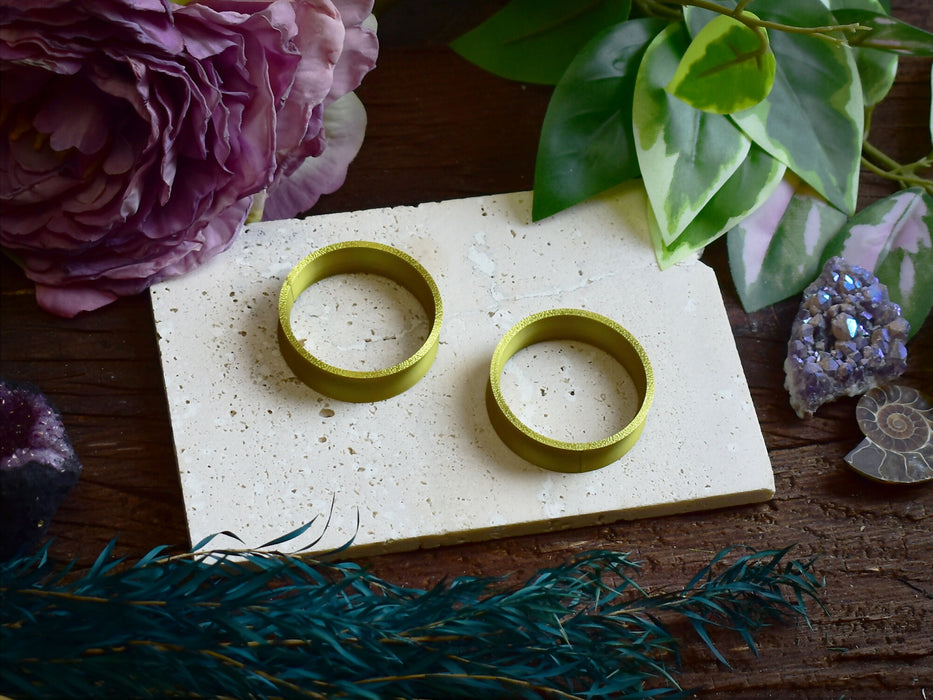 Ear Tunnels 10-100mm Gold | Pair |Ultra Light Thin-wall Ear Plugs | Gauge Earrings | Gauged Plugs