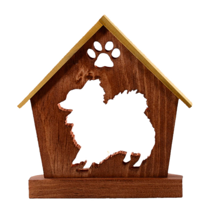PAPILLON Personalized Dog Memorial Gift | Doghouse LED Tealight - DogPound Creations