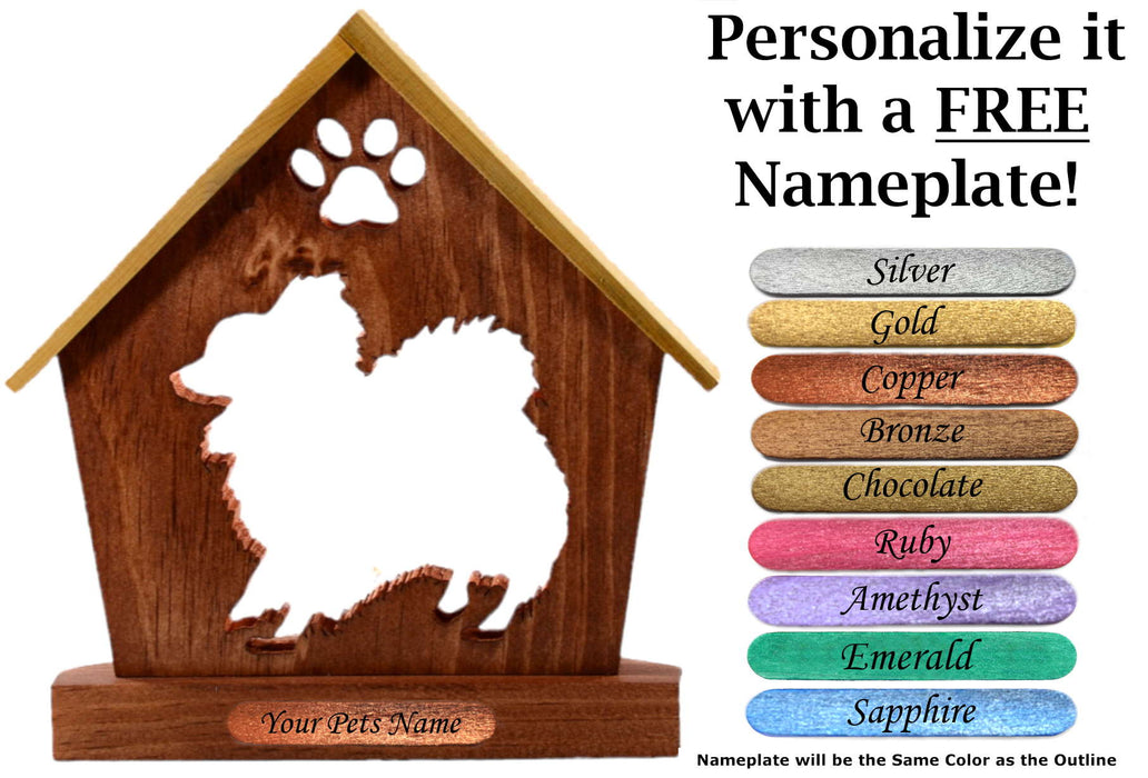 PAPILLON Personalized Dog Memorial Gift | Doghouse LED Tealight - DogPound Creations