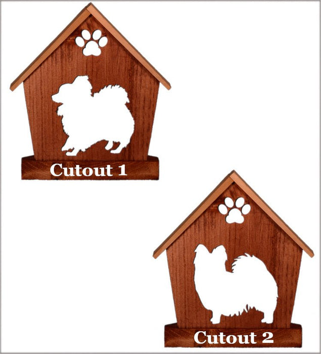 PAPILLON Personalized Dog Memorial Gift | Doghouse LED Tealight - DogPound Creations
