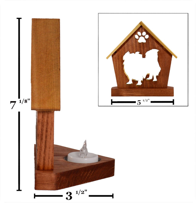 PEKINGESE Personalized Dog Memorial Gift | Doghouse LED Tealight - DogPound Creations