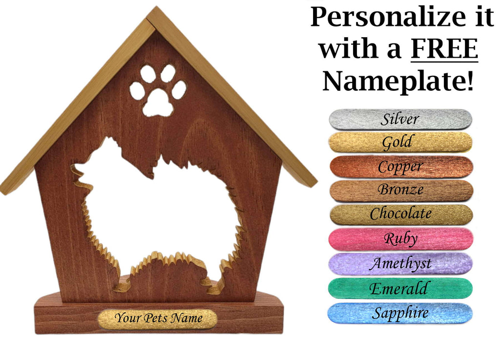 POMERANIAN Personalized Dog Memorial Gift | Doghouse LED Tealight - DogPound Creations