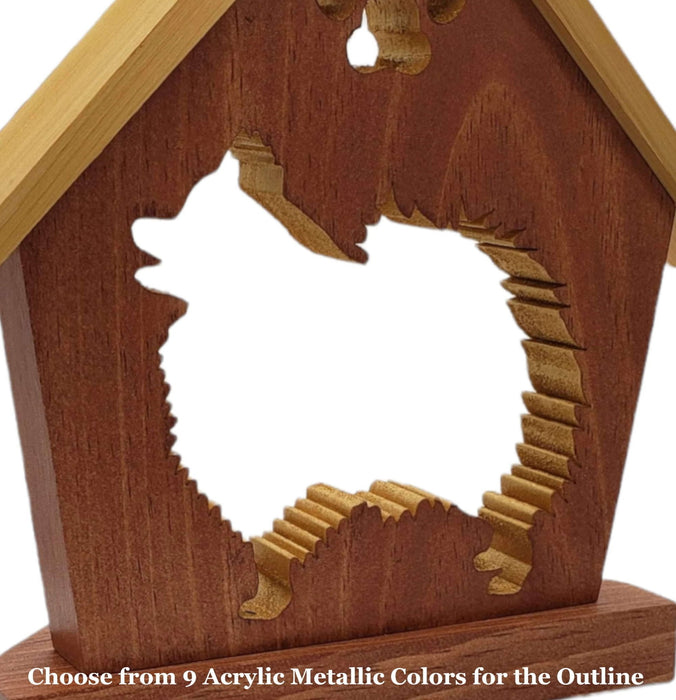 POMERANIAN Personalized Dog Memorial Gift | Doghouse LED Tealight - DogPound Creations