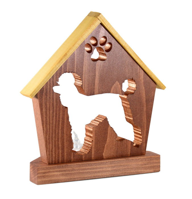 POODLE Personalized Dog Memorial Gift | Doghouse LED Tealight - DogPound Creations