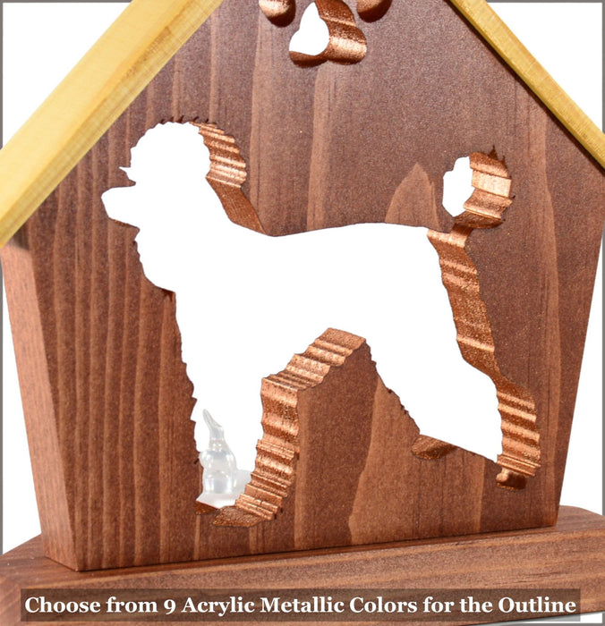 POODLE Personalized Dog Memorial Gift | Doghouse LED Tealight - DogPound Creations