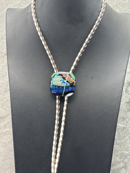 Fused Glass Bolo Tie