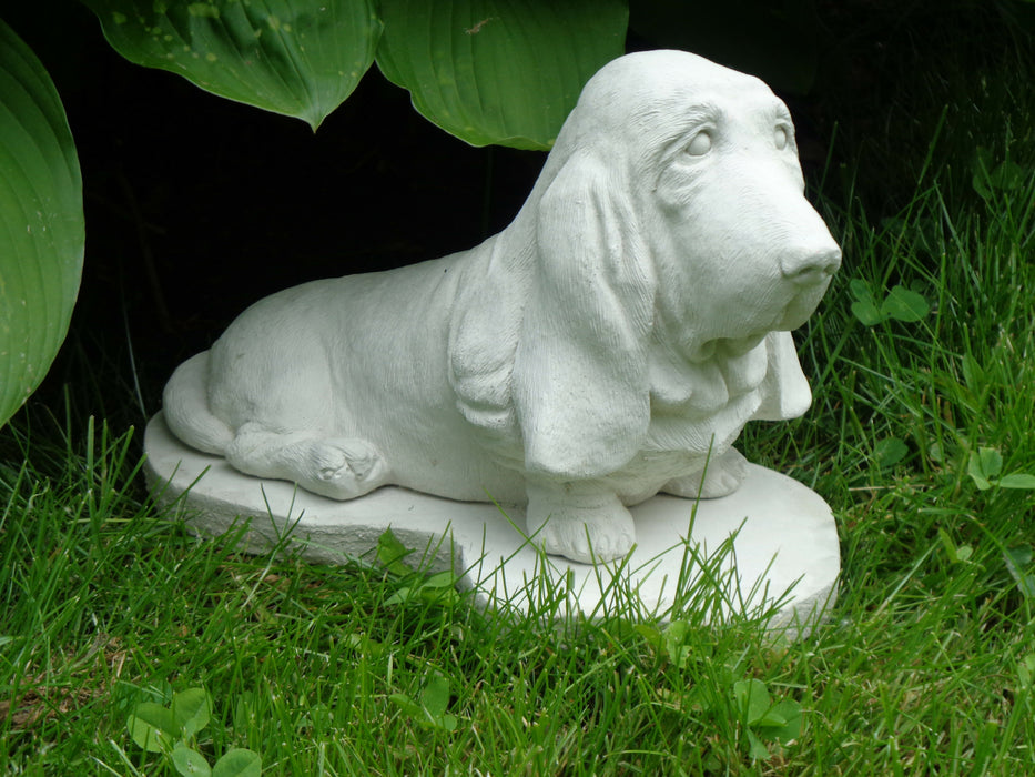 Basset Hound Concrete 11" X 5 X 7" High