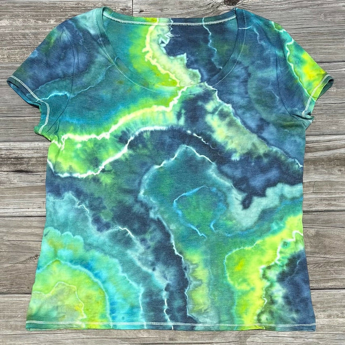 Ice Dyed Women's Shirt (size XL)
