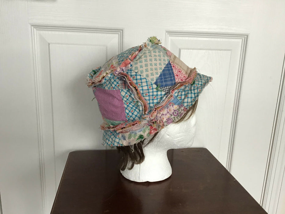 Short brim shabby chic bucket hats