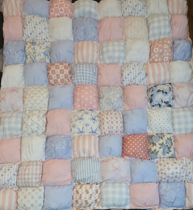 Spring puff quilt