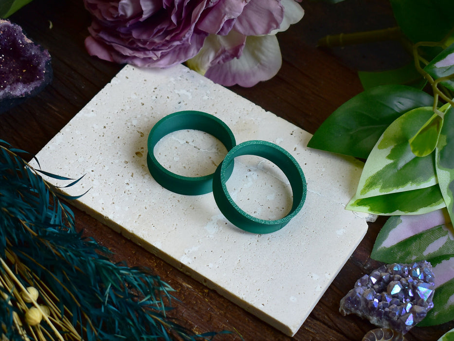 Ear Tunnels 10-100mm Emerald Green | Pair | Ultra Light Thin-wall Ear Plugs | Gauge Earrings | Gauged Plugs
