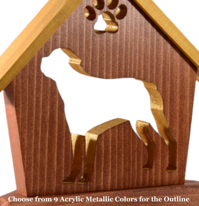 ROTTWEILER Personalized Dog Memorial Gift | Doghouse LED Tealight - DogPound Creations