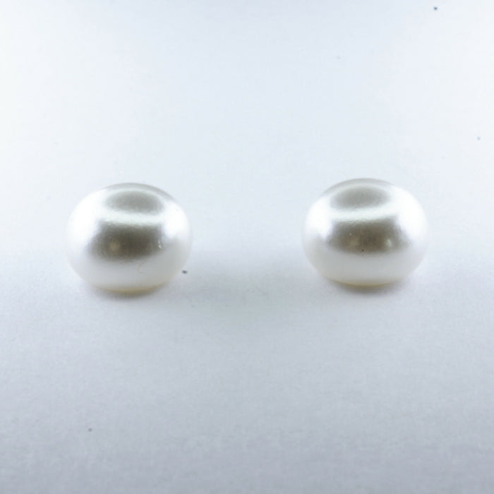 Fresh Water Pearl Earrings in 2 colors and 3 sizes or as a 6 pack. Magnetic, Hypoallergenic Surgical Steel Stud or Clip-on