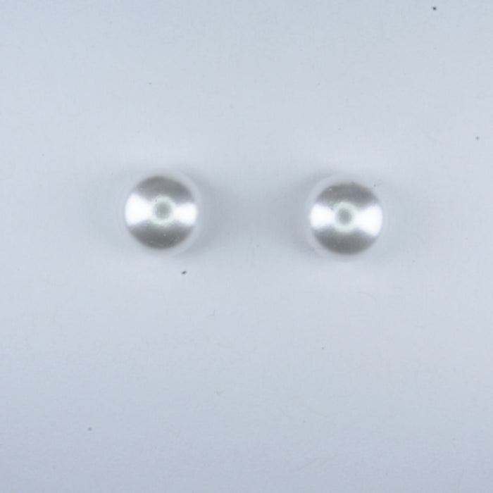 Fresh Water Pearl Earrings in 2 colors and 3 sizes or as a 6 pack. Magnetic, Hypoallergenic Surgical Steel Stud or Clip-on