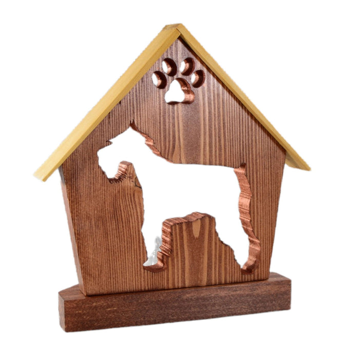 SCHNAUZER Personalized Dog Memorial Gift | Doghouse LED Tealight - DogPound Creations