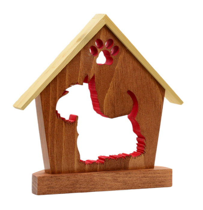 SCOTTISH TERRIER Personalized Dog Memorial Gift | Doghouse LED Tealight - DogPound Creations